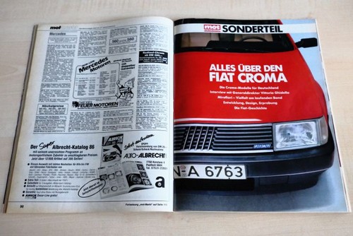 Mot 1986 fiat croma spezial - 10/1986,