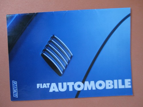 Autoprospekt fiat automobile - autoprospekt,