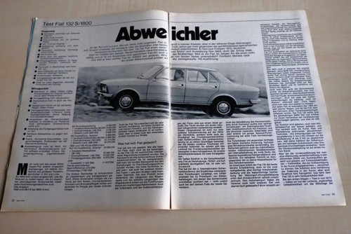 Mot 1973 fiat 132 1800 - fiat,
