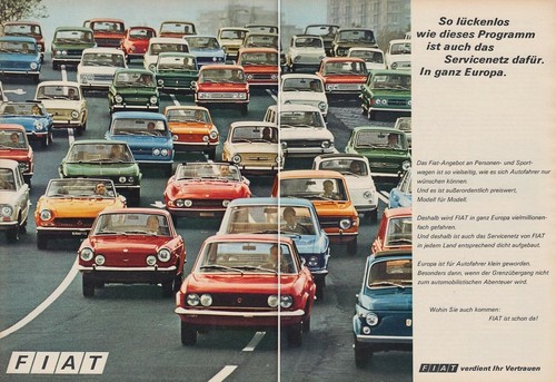 Fiat automobile reklame - -,